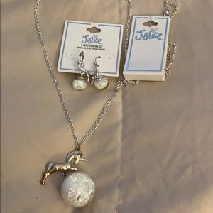 JUSTICE Unicorn jewelry set